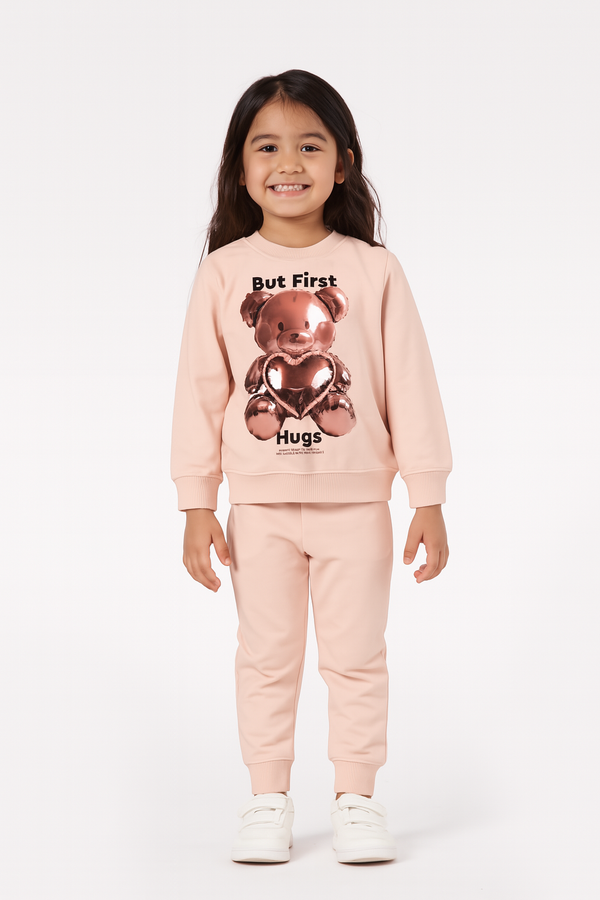 Girl's Apex Co-Ord Set - Mist Blush