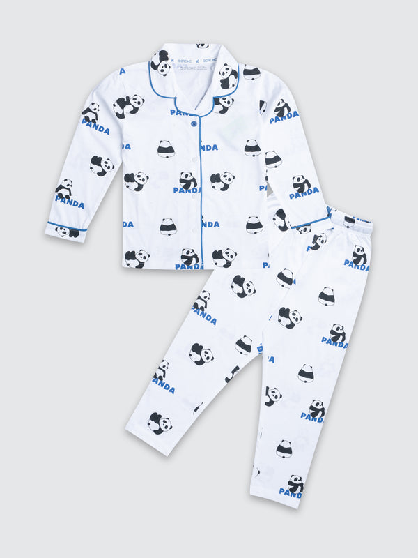 Girl's Versatile Pyjama Set - Panda Blue