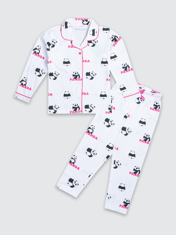 Girl's Versatile Pyjama Set - Panda Pink