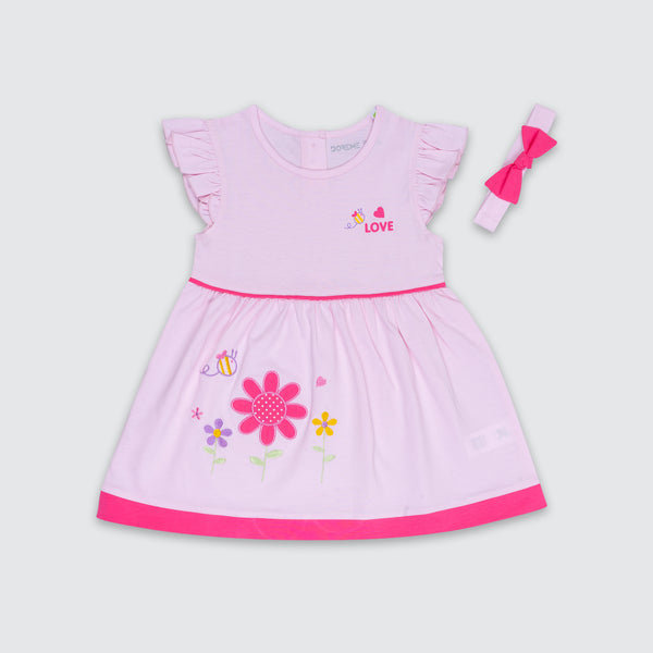 Newborn Versatile Floral Dress - Floral Pink