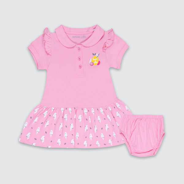 Baby Girl's Premier Dress - Crepe Pink