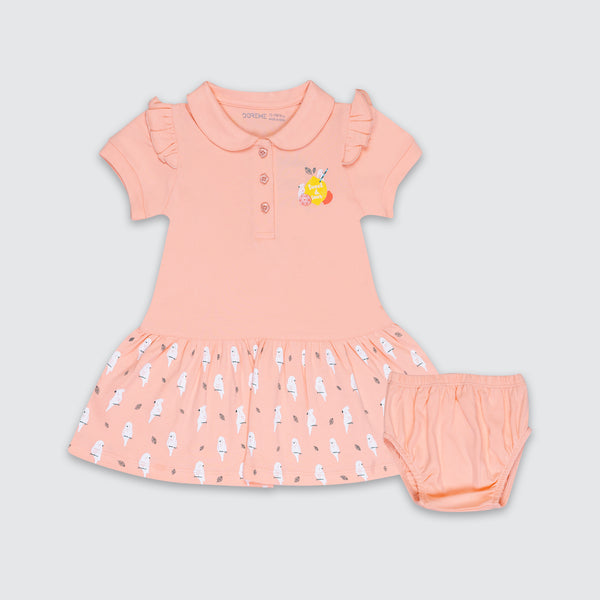 Baby Girl's Premier Dress - Cloud Peach