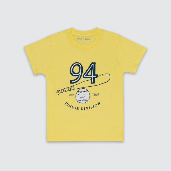 Newborn Printed T-shirt - Surf Yellow