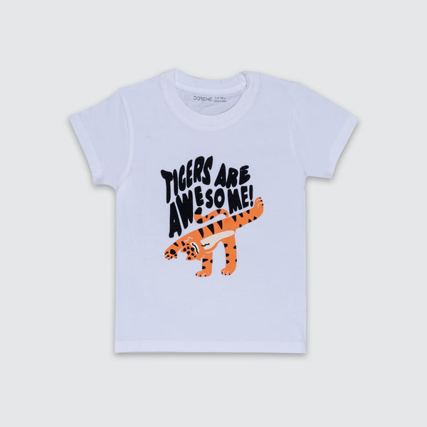 Newborn Printed T-shirt - White