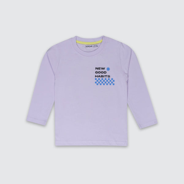 Baby Boys Long Sleeve T-Shirt - California Mouve