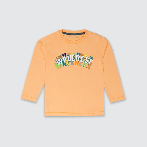 Baby Boys Long Sleeve T-Shirt - Jupiter Orange