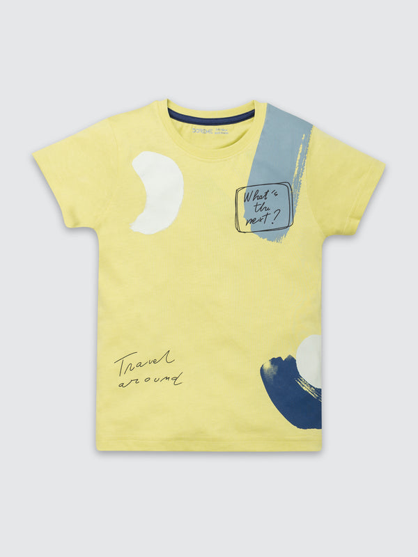 Boy's Printed T-Shirt - Travel Mimosa