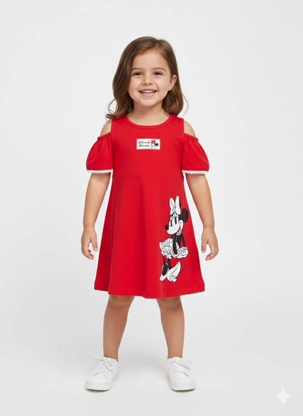 Disney Baby Stretch Dress - Scarlet Red