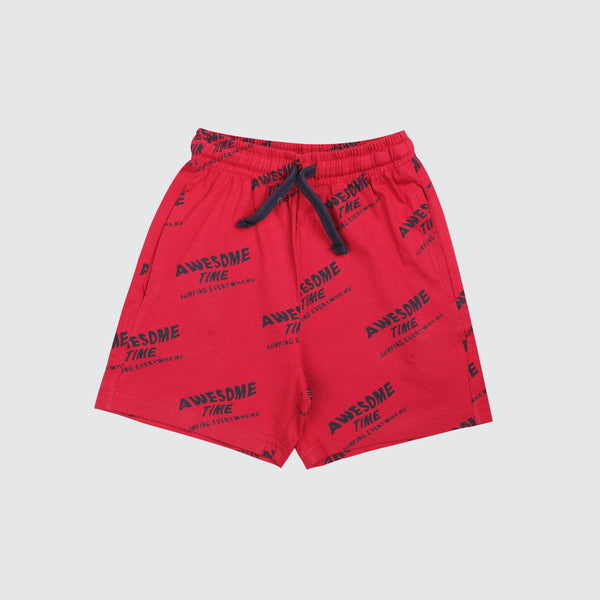 Boys Shorts - Bold Red