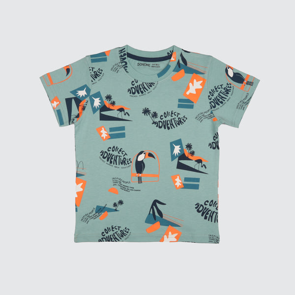 Boys T-shirt - Leaf Green