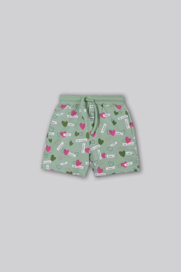 Baby Girls Shorts - Frosty Green