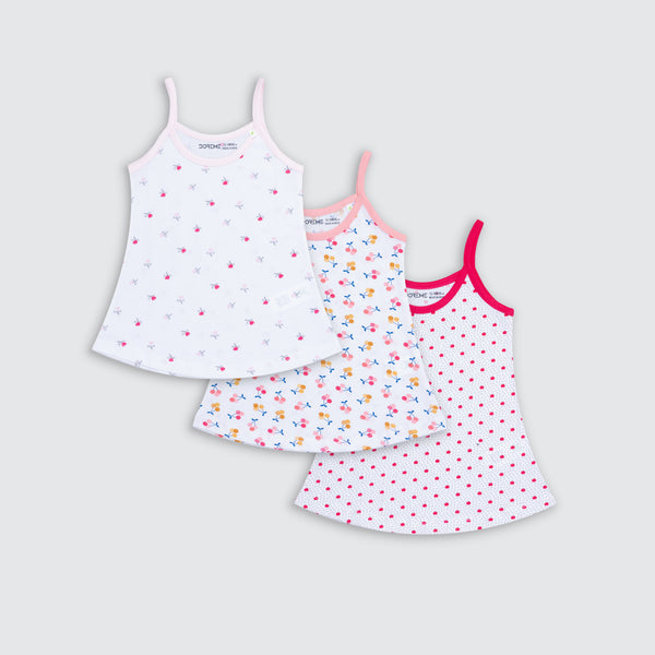 Newborn Slips - Apple, Cherry & Rose Print