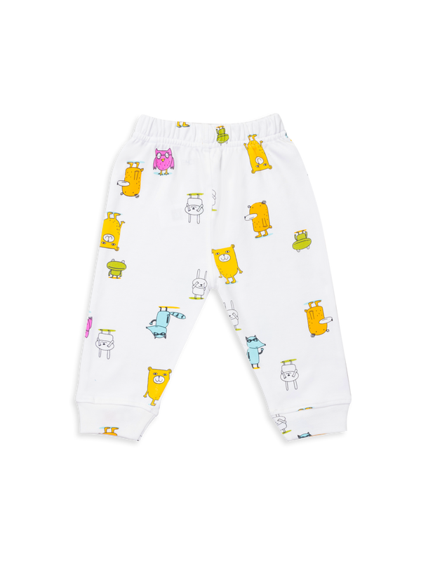 Newborn Diaper Legging - Monsoon Print