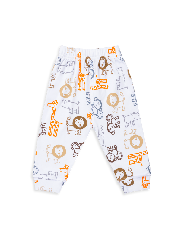 Newborn Diaper Legging - Safari Print