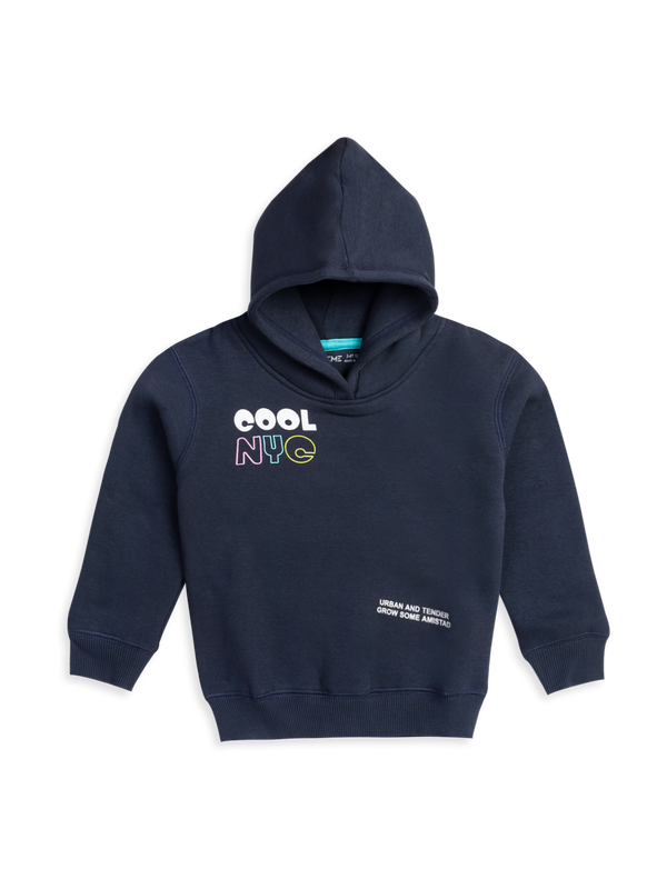 Baby Girls Hoodie - Cool Navy