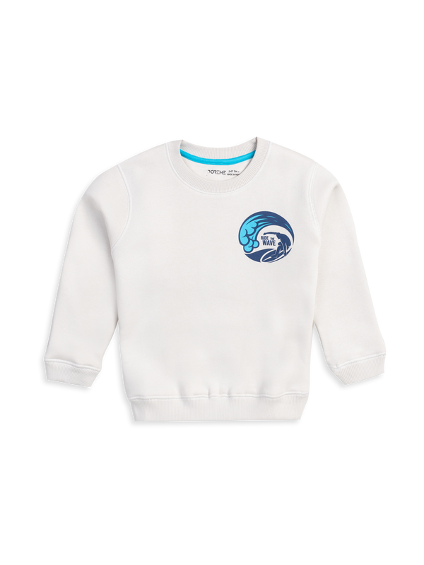 Baby Boys Printed Sweatshirt - Incredible Ice