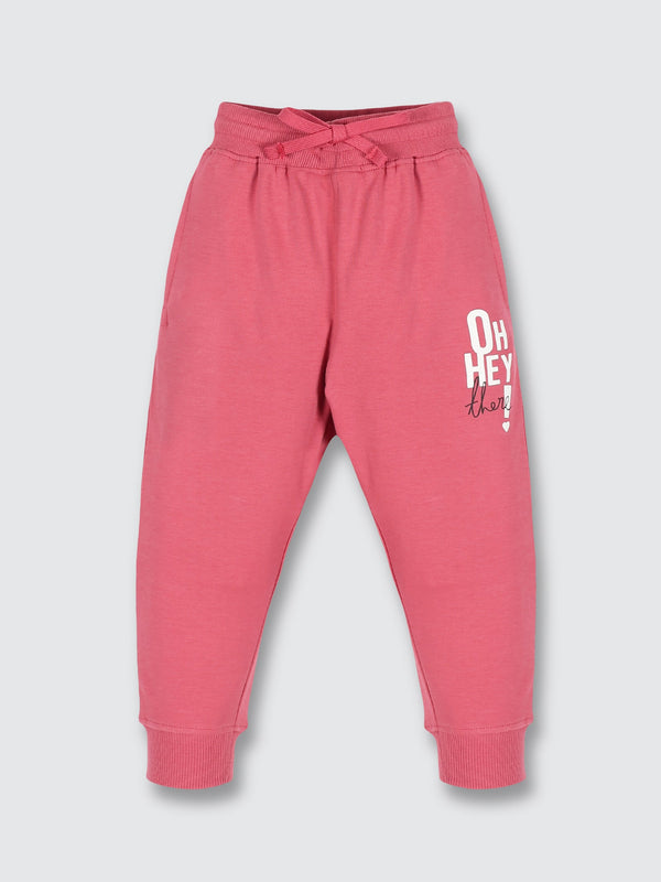 Girls Joggers - Garnet Rose