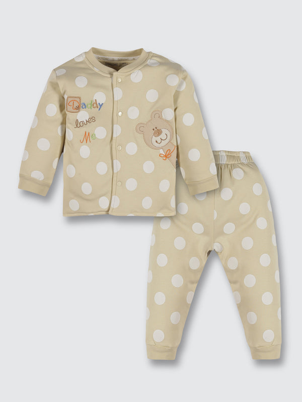Girls Padded Suit  - Off White