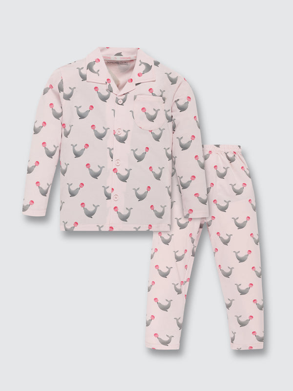Boys Full Sleeve Pyjama Set - Water Lilac