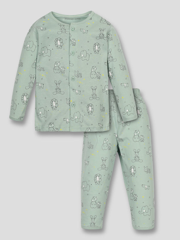 Pyjama Set - Moss Green