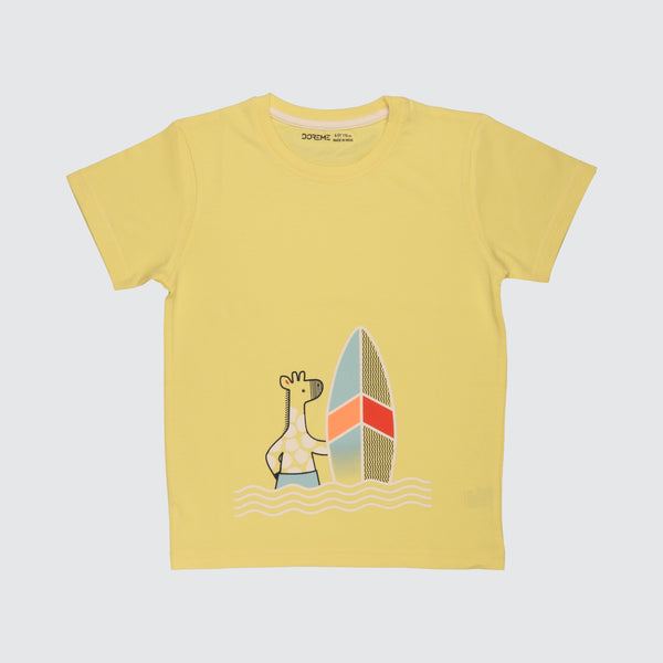 Boys T-shirt - Surf Yellow