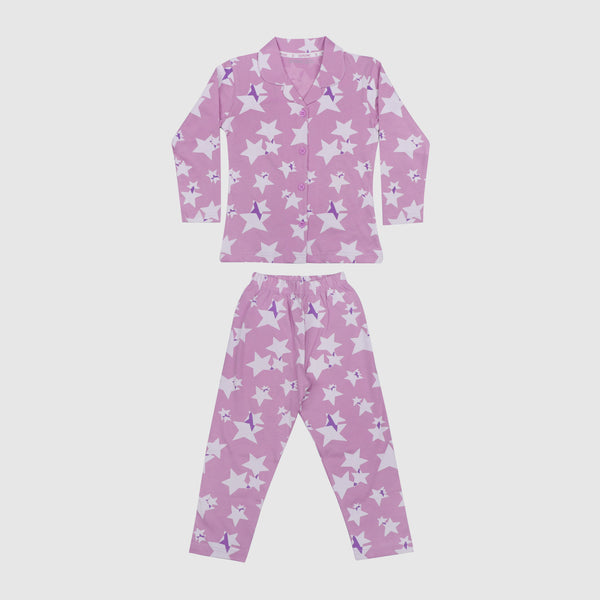 Girls Pyjama Set - Iris Lilac