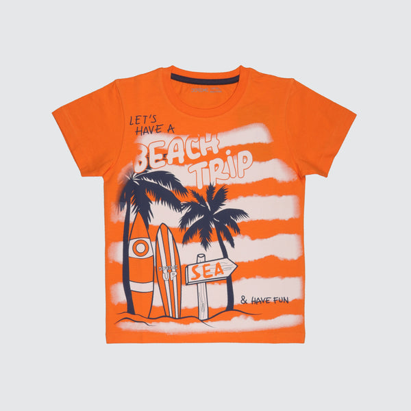 Boys T-shirt - Sunrise Orange