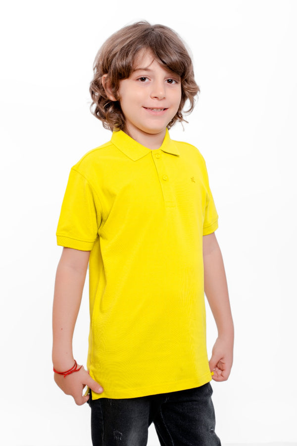 Boys Polo T-shirt - Titanium Yellow